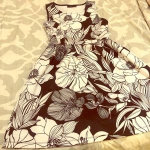 Black and White Flower Dress